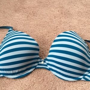 Aerie Katie bra, blue stripes
